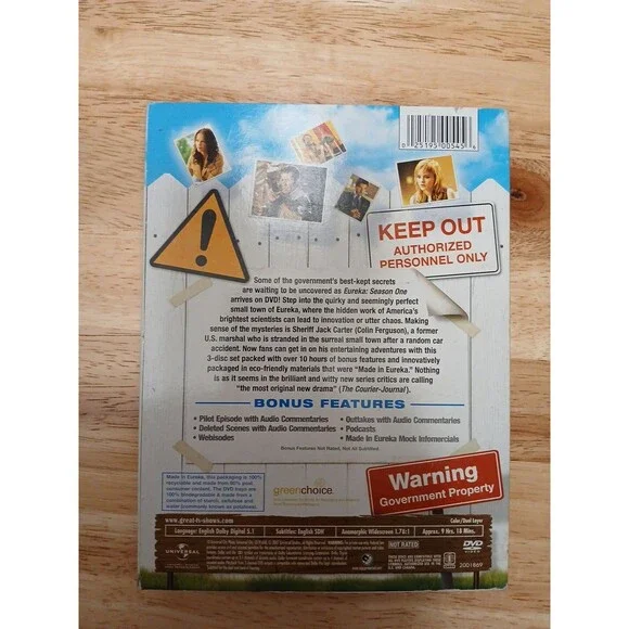 Eureka Seasons 1 & 2 & Just Another Day In Eureka 3.0 DVD Sets Sci Fi - Picture 3 of 7